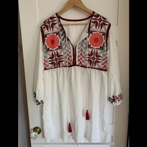 White Bohemian Dress women size small